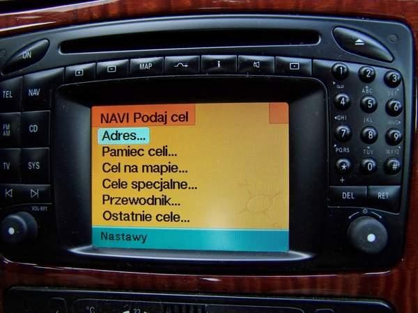 Mercedes Comand 2.3 Tłumaczenie nawigacji - Polskie menu
